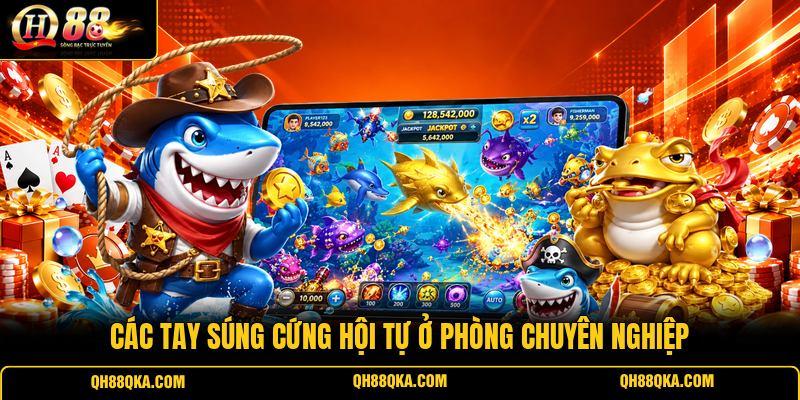 Các tay súng cứng hội tự ở phòng chuyên nghiệp