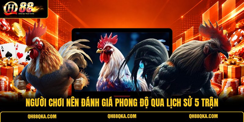 Người chơi nên đánh giá phong độ qua lịch sử 5 trận Người chơi nên đánh giá phong độ qua lịch sử 5 trận