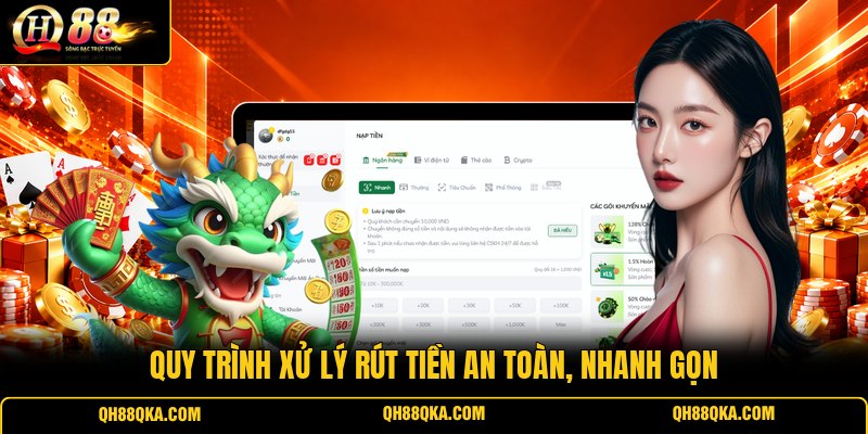 Quy trình xử lý rút tiền an toàn, nhanh gọn Quy trình xử lý rút tiền an toàn, nhanh gọn