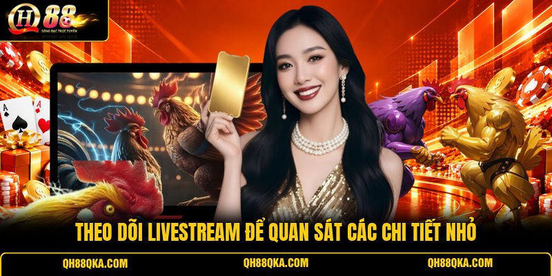Theo dõi livestream để quan sát các chi tiết nhỏ Theo dõi livestream để quan sát các chi tiết nhỏ